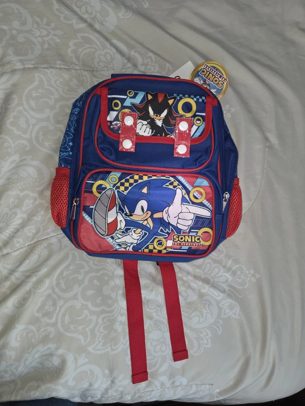 Sonic the Hedgehog Kids Blue & Red Backpack. New with tag.